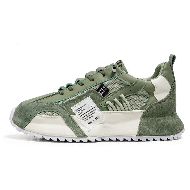 High-performance breathable sports shoes for men – Leonardo-Green-5.5-Nora Luxe
