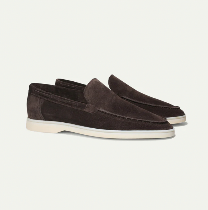 High-quality leather loafers for men - Ricardo-Dark brown-3.5-Nora Luxe