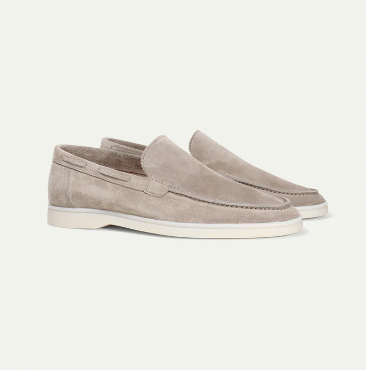 High-quality leather loafers for men - Ricardo-Light beige-3.5-Nora Luxe