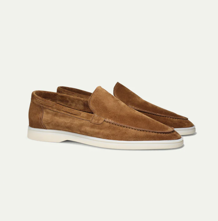 High-quality leather loafers for men - Ricardo-Light brown-3.5-Nora Luxe