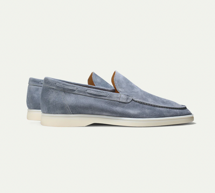 High-quality leather loafers for men - Ricardo-Yacht blue-3.5-Nora Luxe