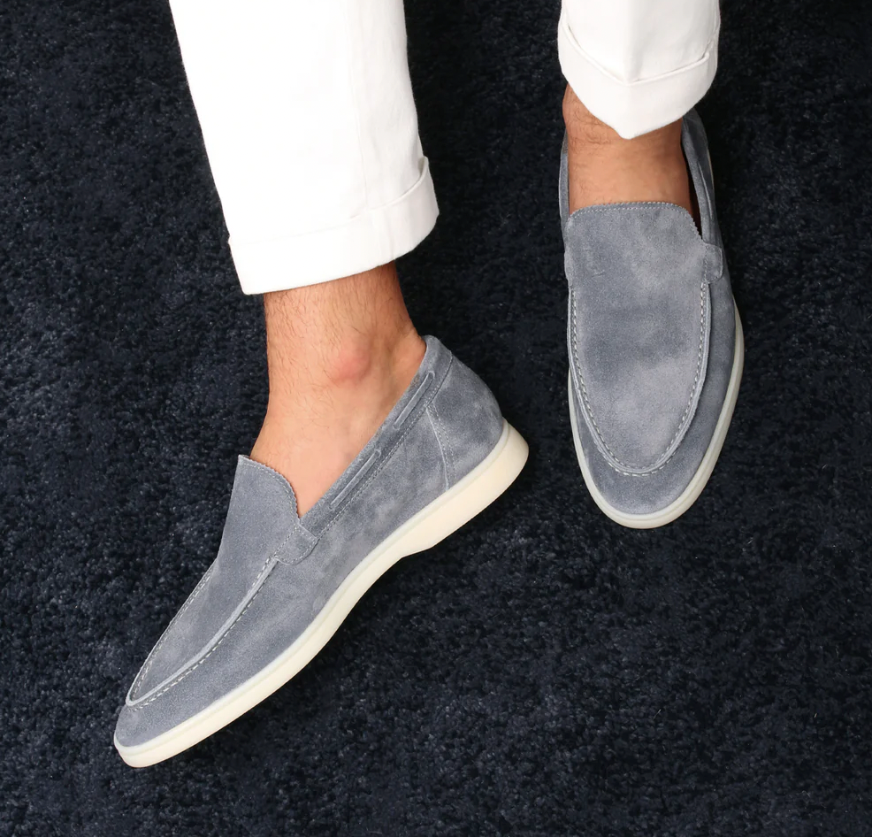 High-quality leather loafers for men - Ricardo-Yacht blue-3.5-Nora Luxe