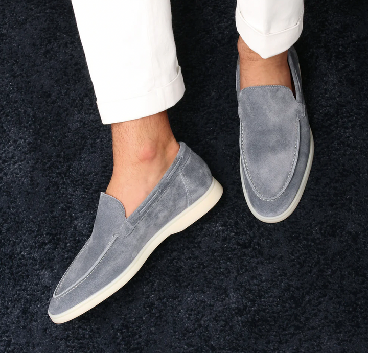 High-quality leather loafers for men - Ricardo-Yacht blue-3.5-Nora Luxe
