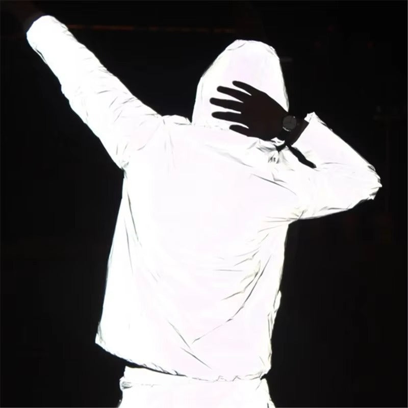 High-Reflective and Waterproof Unisex Rain Jacket - LumiSafe-S-Nora Luxe