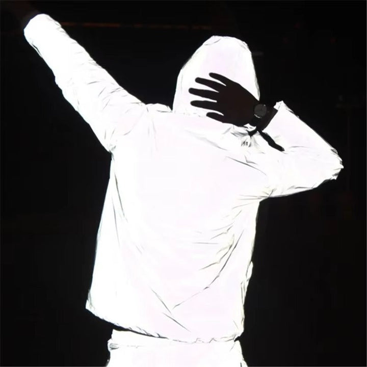 High-Reflective and Waterproof Unisex Rain Jacket - LumiSafe-S-Nora Luxe