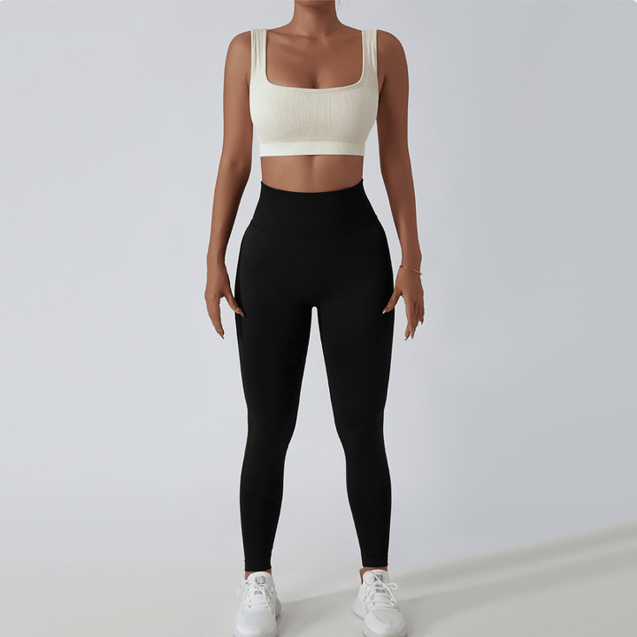 High Waist Ladies' Sports Leggings – FlexFit-Black-S-The Livary