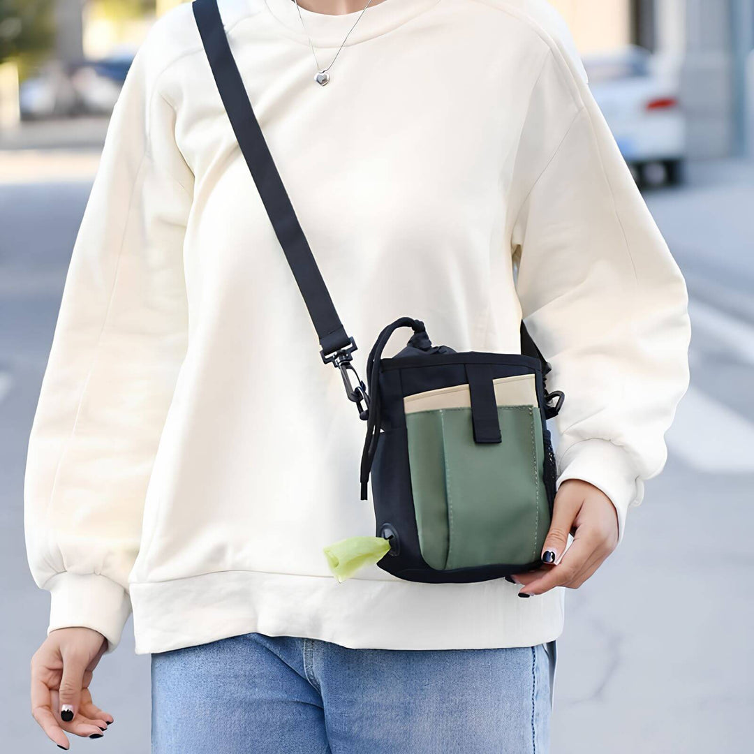 Hip Bag for Dog Training - SnackBuddy Training Pouch-Khaki-Nora Luxe