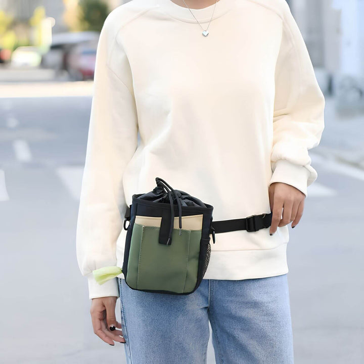 Hip Bag for Dog Training - SnackBuddy Training Pouch-Khaki-Nora Luxe