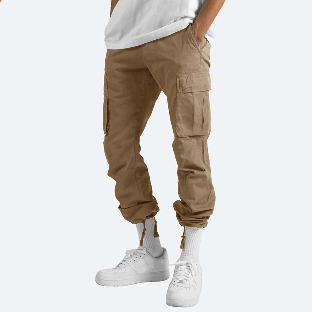 Howard - Casual Cargo Trousers for Men-Gray-S-Nora Luxe