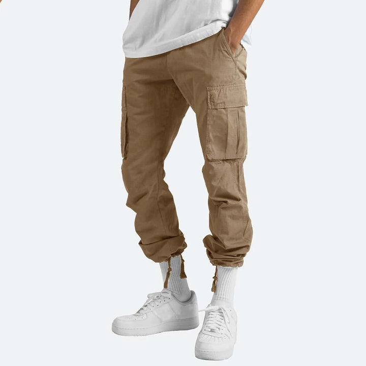 Howard - Casual Cargo Trousers for Men-Gray-S-Nora Luxe