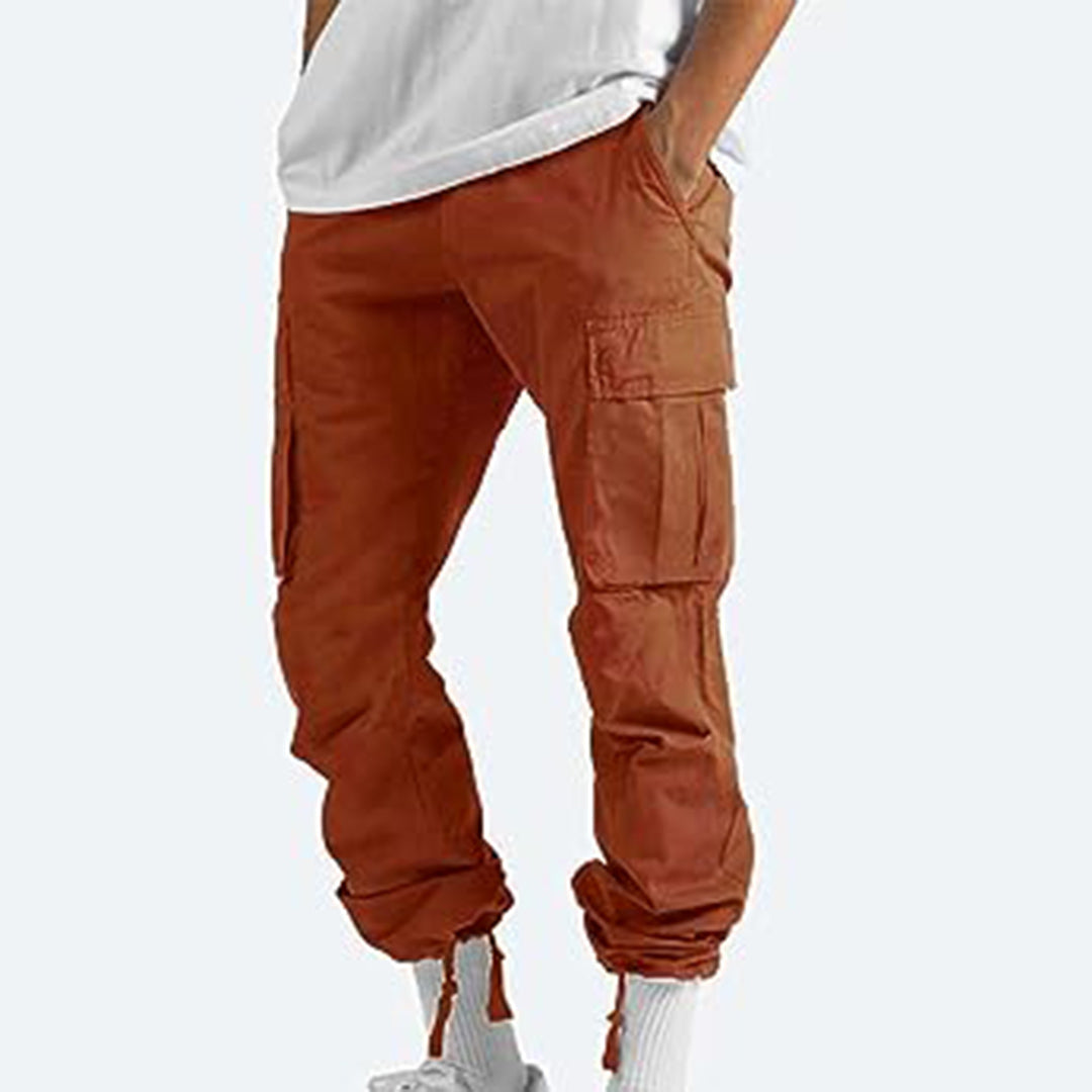 Howard - Casual Cargo Trousers for Men-Gray-S-Nora Luxe