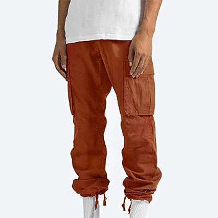 Howard - Casual Cargo Trousers for Men-Gray-S-Nora Luxe