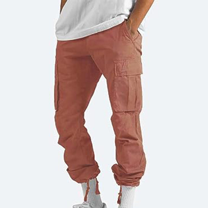 Howard - Casual Cargo Trousers for Men-Gray-S-Nora Luxe