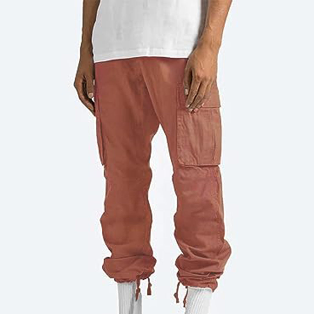 Howard - Casual Cargo Trousers for Men-Gray-S-Nora Luxe
