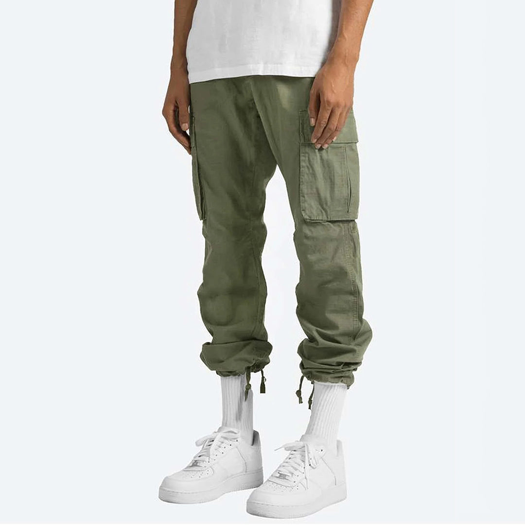 Howard - Casual Cargo Trousers for Men-Gray-S-Nora Luxe