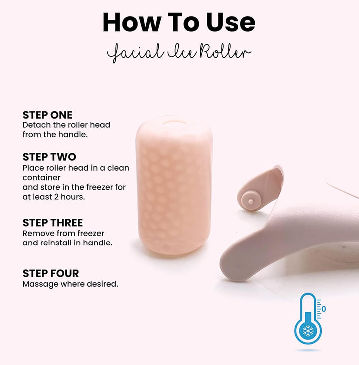Ice Roller for the Face – Softens Wrinkles & Swellings!-Beige-Nora Luxe