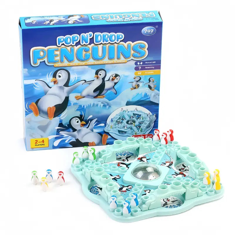 Icy Adventure Board Game - Penguin Glide-Nora Luxe