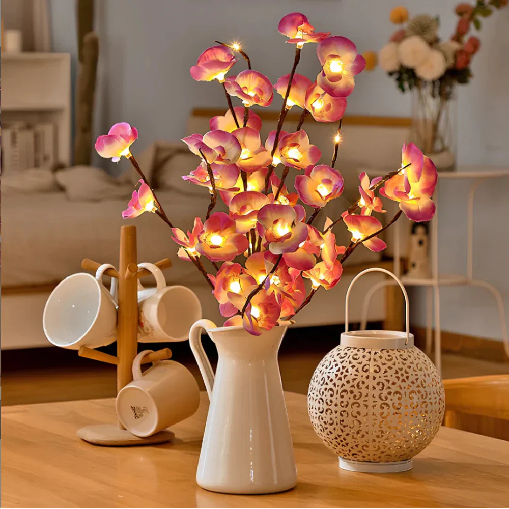 Illuminated Decorative Branches - LumaBranches-Purple Orchid-Nora Luxe
