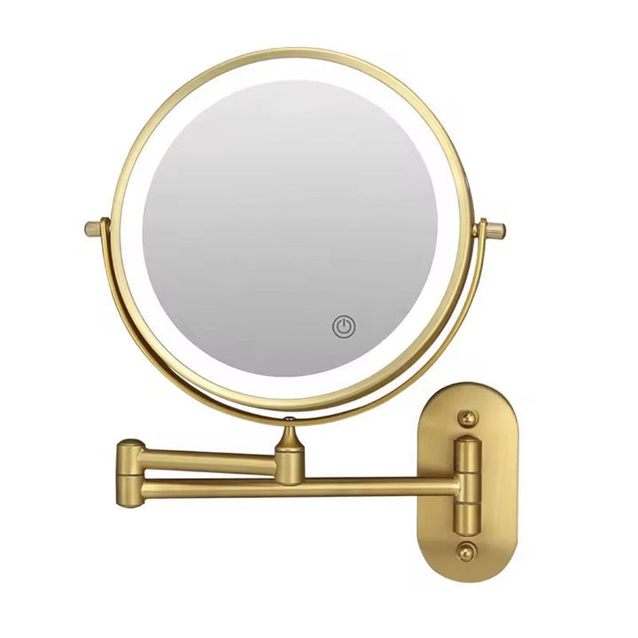 Illuminated Makeup Mirror - LumiAura-Black-Nora Luxe