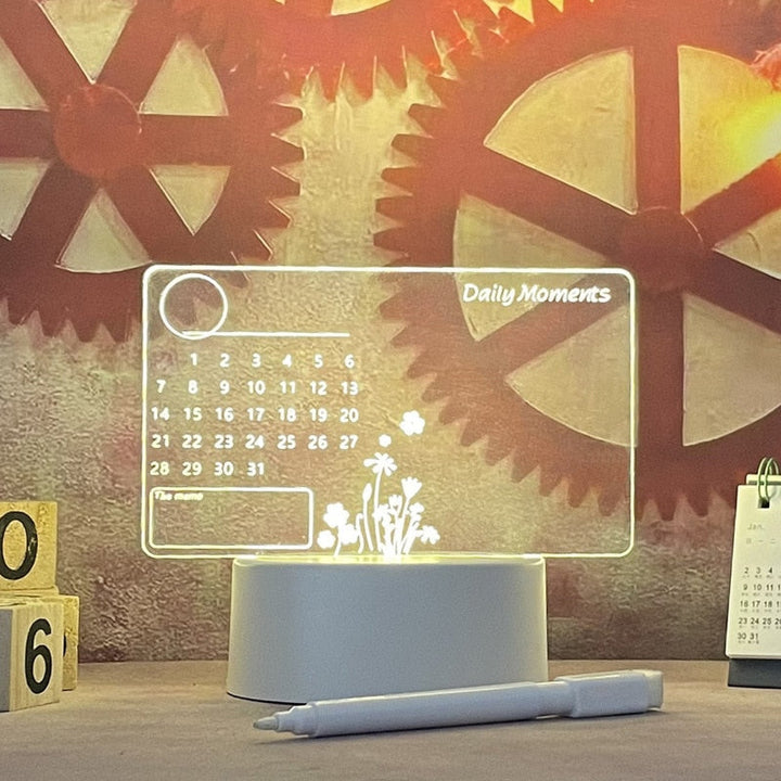Illuminated Notice Board - LumoNote-Calendar-Nora Luxe