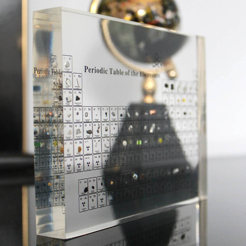 Illuminated Periodic Table with Real Elements - Elementa-Small-Nora Luxe