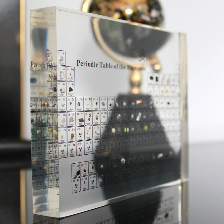 Illuminated Periodic Table with Real Elements - Elementa-Small-Nora Luxe