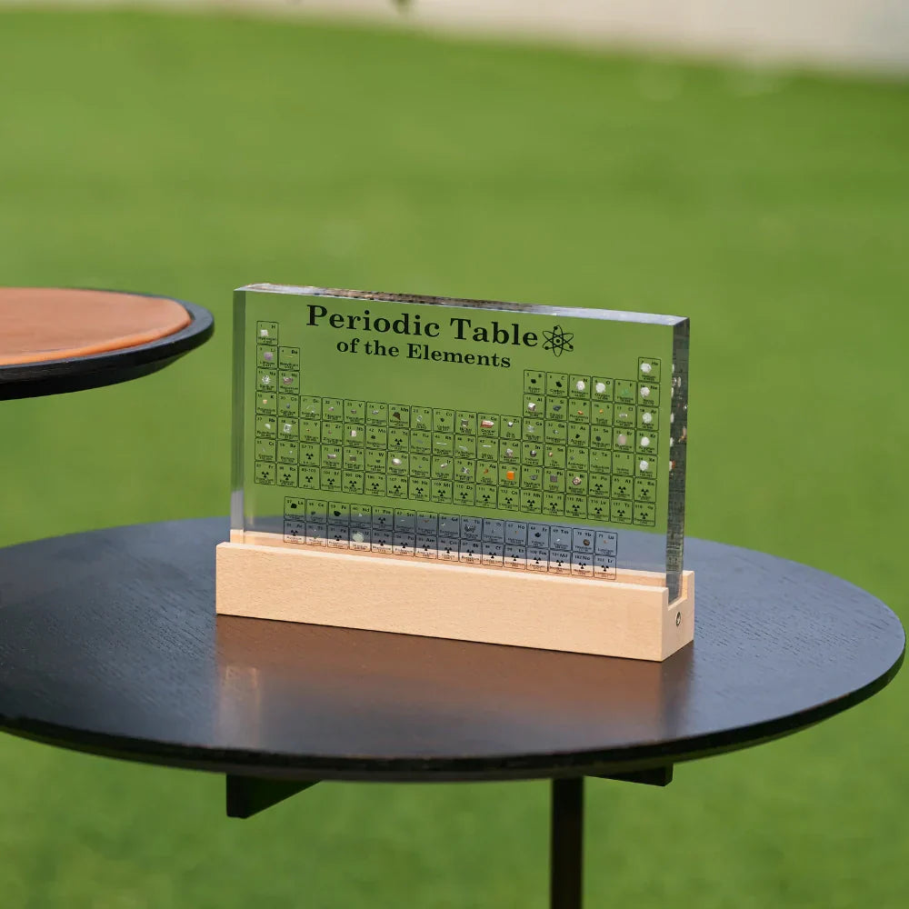 Illuminated Periodic Table with Real Elements - Elementa-Small-Nora Luxe
