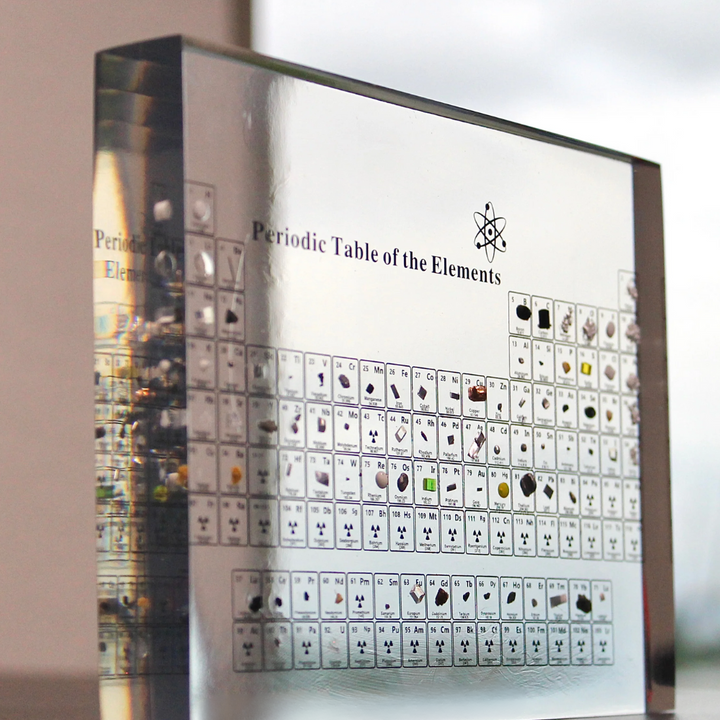 Illuminated Periodic Table with Real Elements - Elementa-Small-Nora Luxe