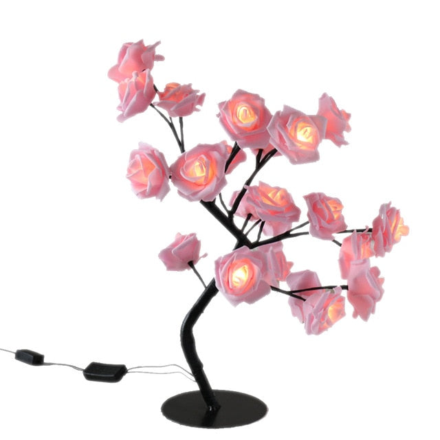 Illuminated Rose Tree - LumiRose-Pink-Nora Luxe