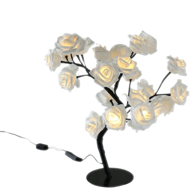 Illuminated Rose Tree - LumiRose-Yellow-Nora Luxe