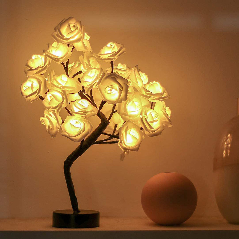 Illuminated Rose Tree - LumiRose-Yellow-Nora Luxe