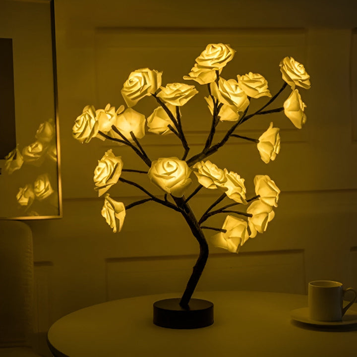 Illuminated Rose Tree - LumiRose-Yellow-Nora Luxe