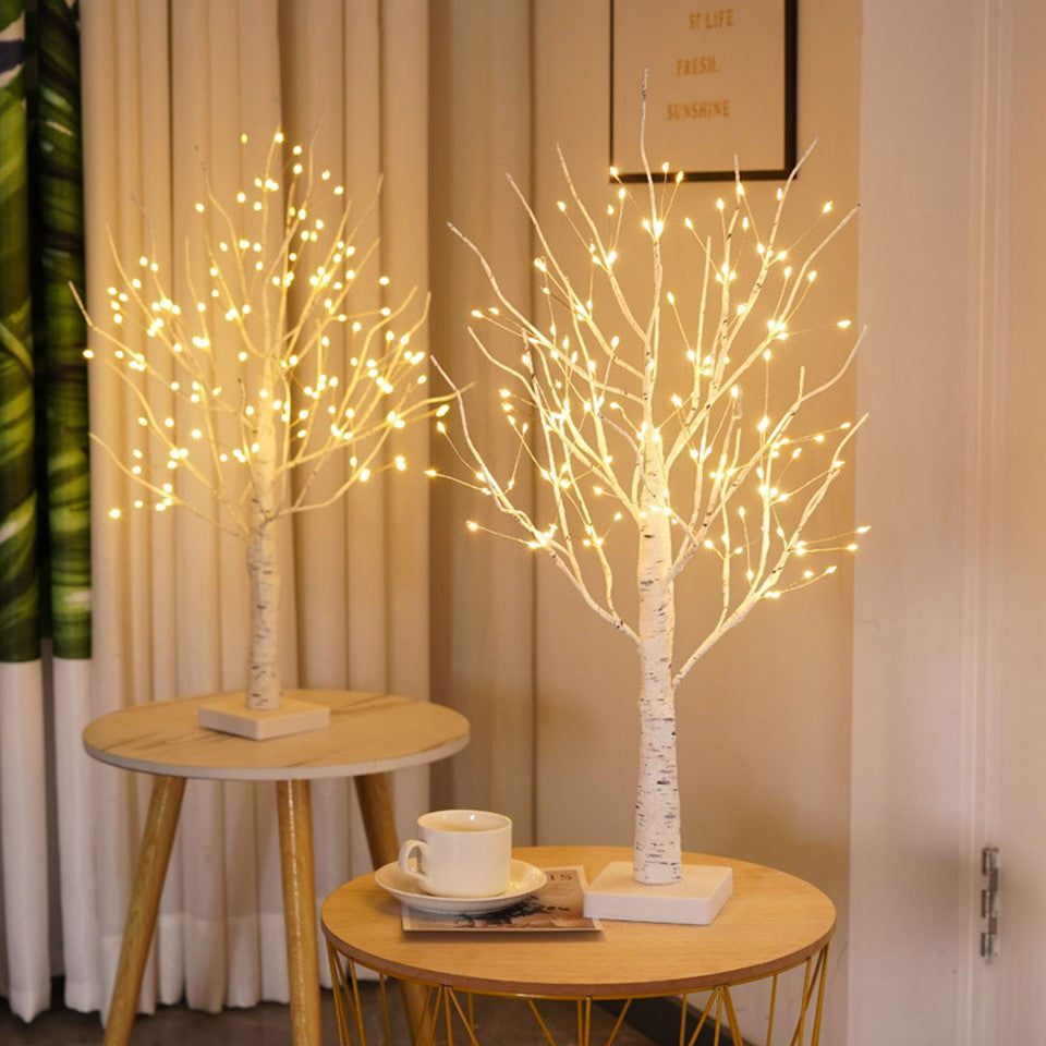 Illuminated Scandinavian Birch - LumiBirch-Nora Luxe