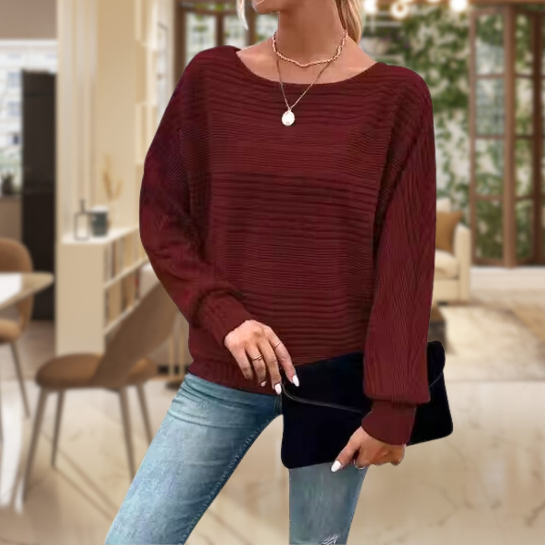 Striped women's knitted jumper – Zorine