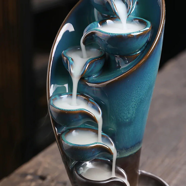 Incense Waterfall - TranquilTorch-Blue-Nora Luxe