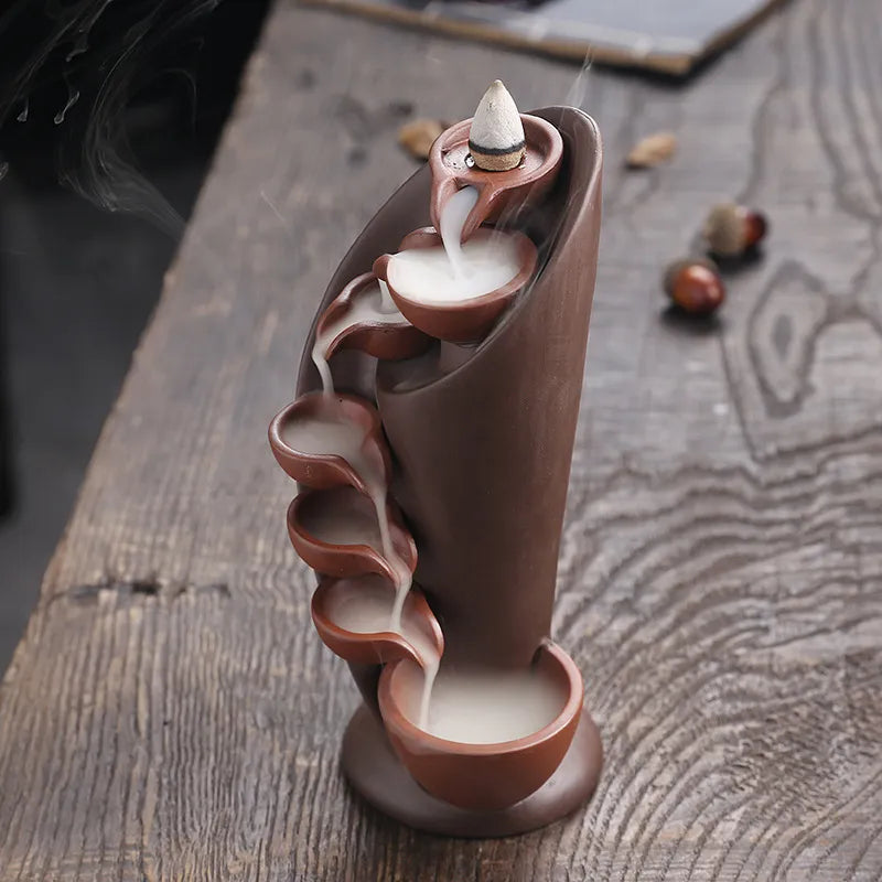 Incense Waterfall - TranquilTorch-Brown-Nora Luxe