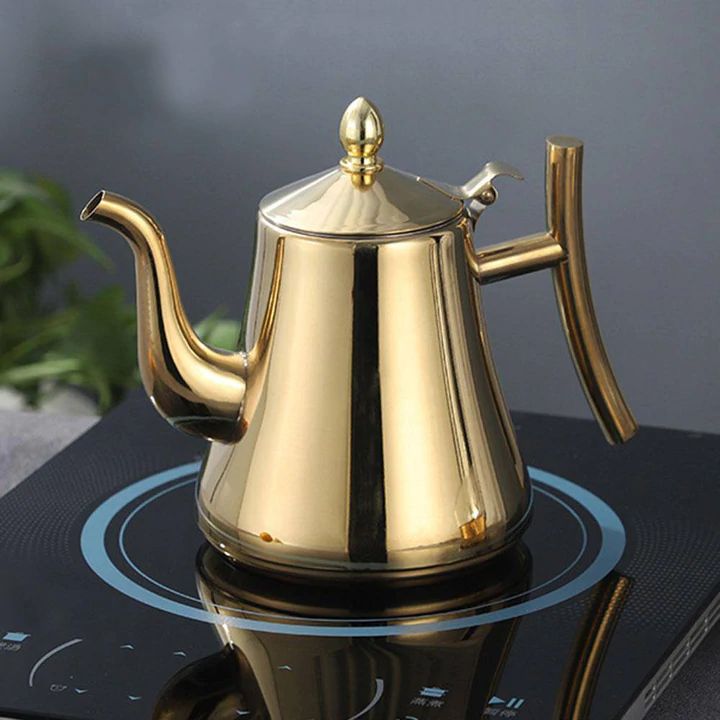 Induction Kettle with Filter - EcoBoil-Gold-1L-Nora Luxe
