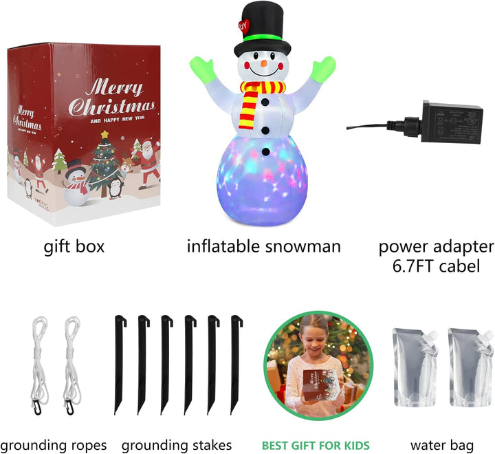 Inflatable Lighted Snowman (8.85 inches) - Lotte-Nora Luxe