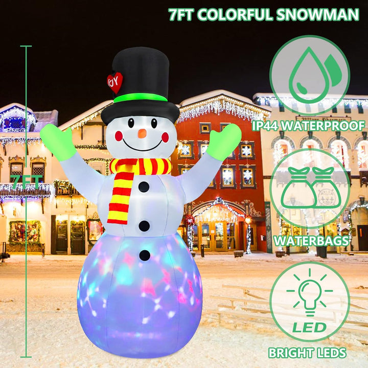 Inflatable Lighted Snowman (8.85 inches) - Lotte-Nora Luxe