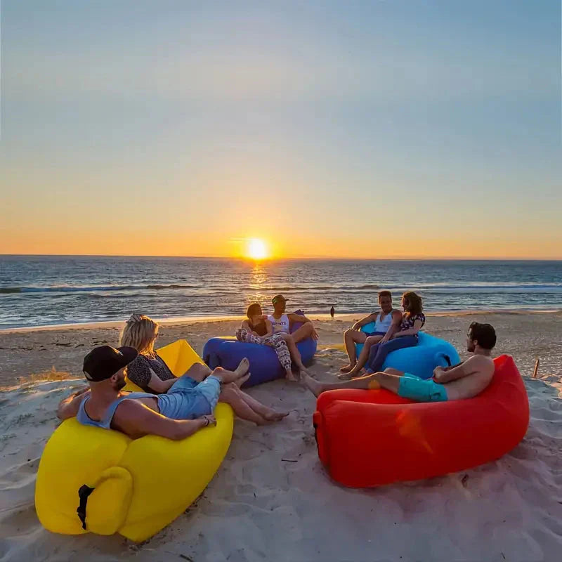 Inflatable Lounge Chair - BreezeLounger-Blue-Nora Luxe