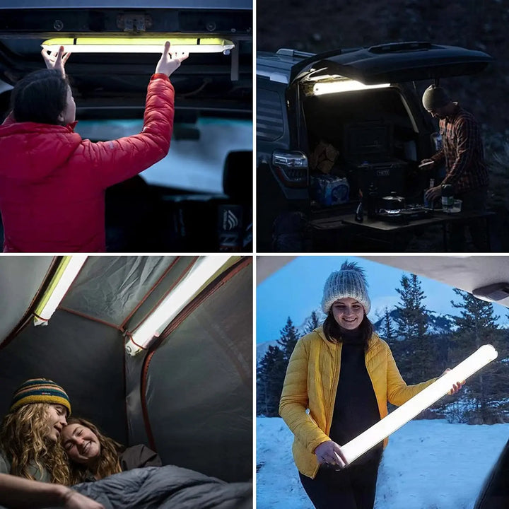 Inflatable Solar LED Tube Light - LumiGlow Pro-4000 mAh-Nora Luxe