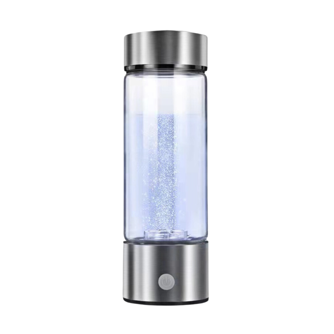Innovative Hydrogen Water Bottle - HydroPro Generator-Silver-Nora Luxe