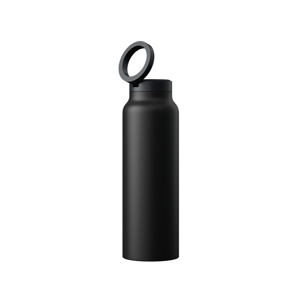 Innovative Water Bottle with Magnetic Ring - HydroSnap-Black-M (720ml)-Nora Luxe