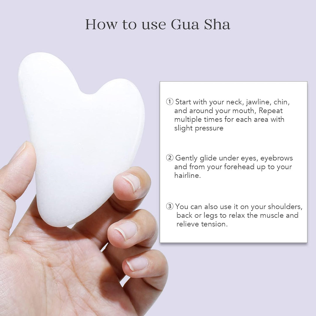 Instant Glow Gua Sha & Jade Roller Set-Green-Nora Luxe