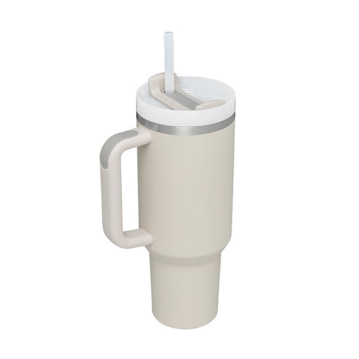 Insulated Mug with Handle and Straw - ChillMate-Dunes-1200 ML-Nora Luxe