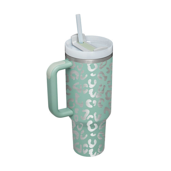 Insulated Mug with Handle and Straw - ChillMate-Laser-1200 ML-Nora Luxe