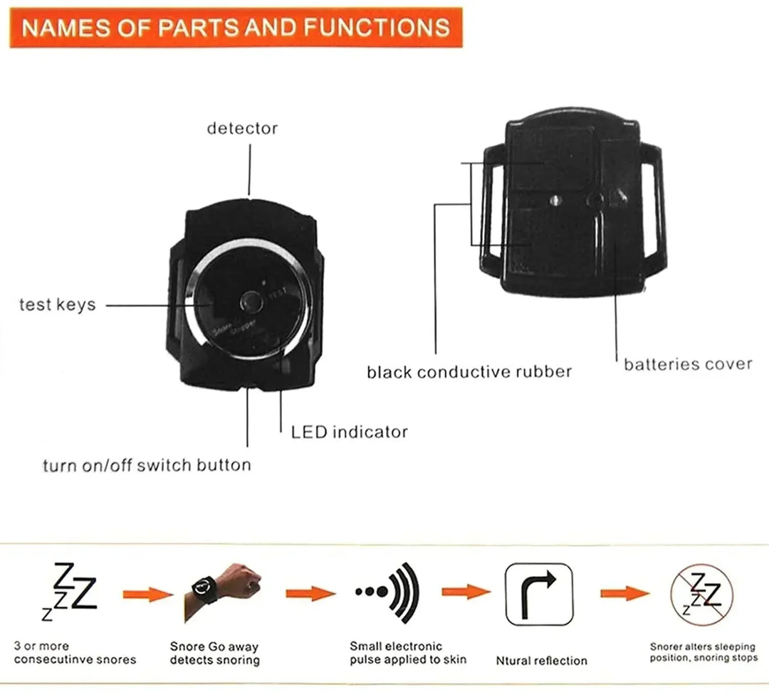 Intelligent Anti-Snore Bracelet - SnoreFree-Nora Luxe