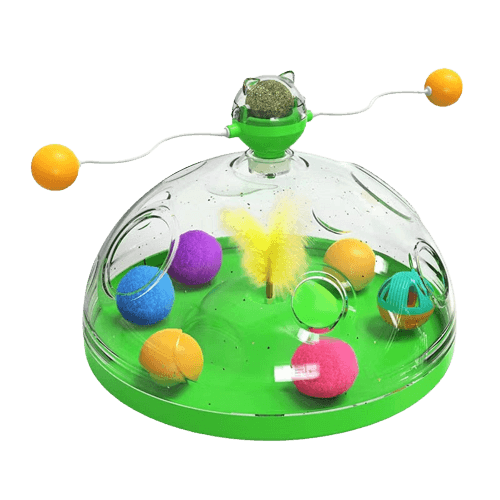 Interactive Cat Puzzle - WhirlPlay-Green-Nora Luxe