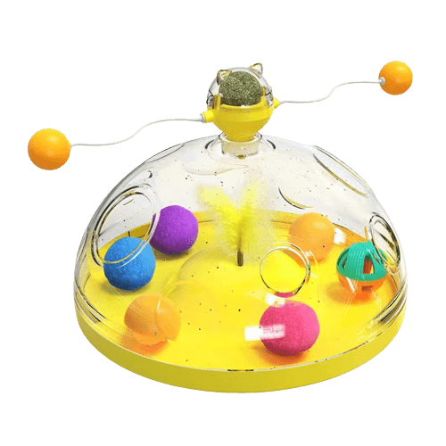 Interactive Cat Puzzle - WhirlPlay-Yellow-Nora Luxe