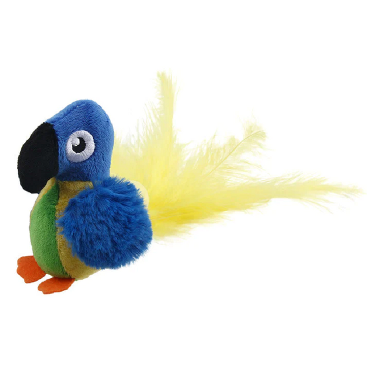 Interactive Cat Toy - ChirpBird-Blue Parrot-Nora Luxe